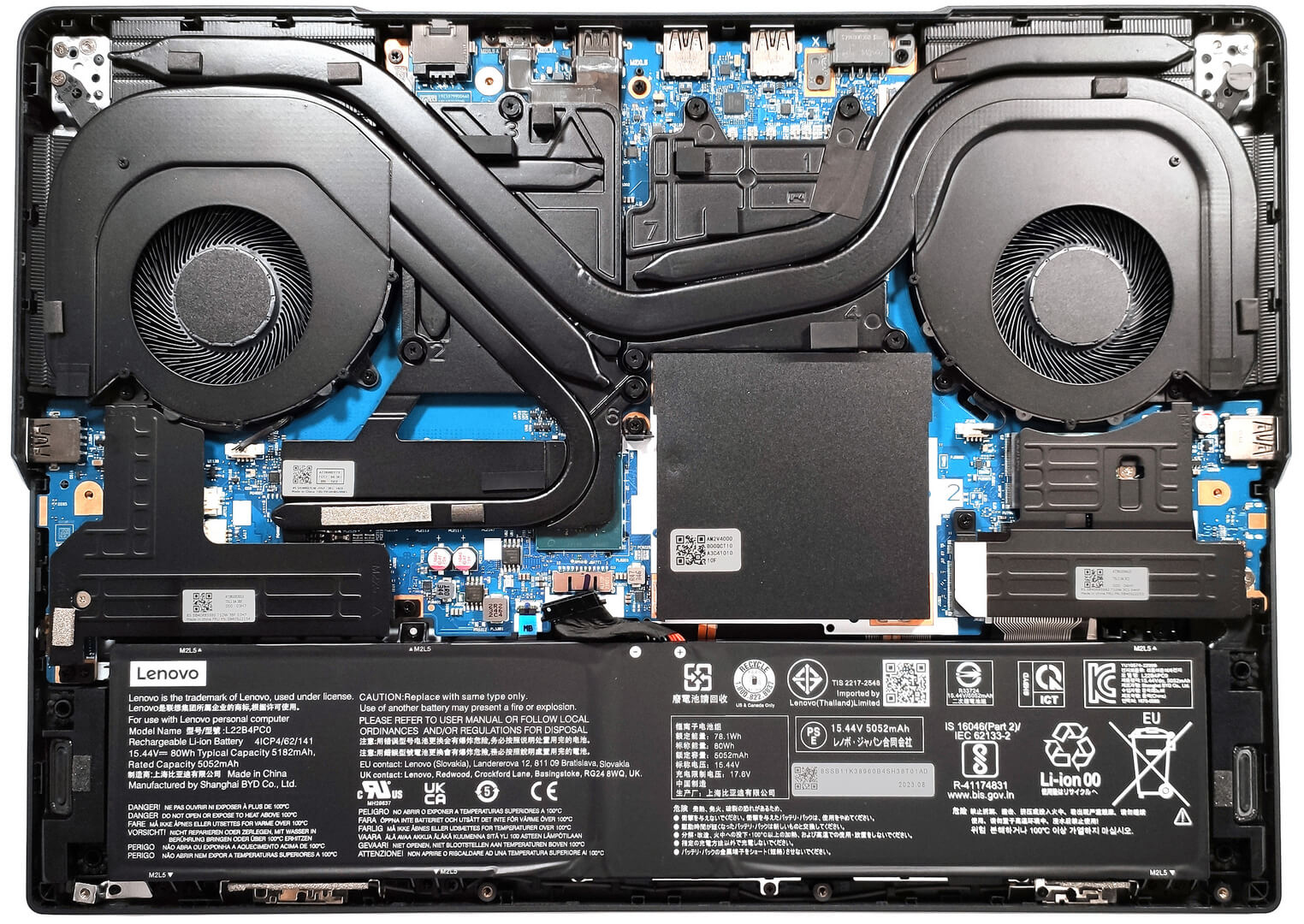Internal Photo of Lenovo Legion Pro 5 16ARX8 16IRX8 16IRX8H 16IRX9 GPU Fan original (Legion Pro 5 16IRX9)